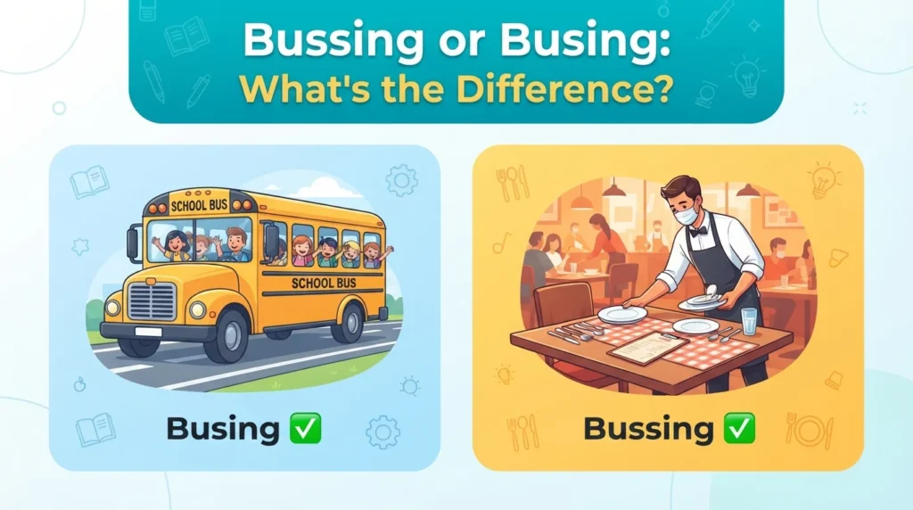 bussing or busing