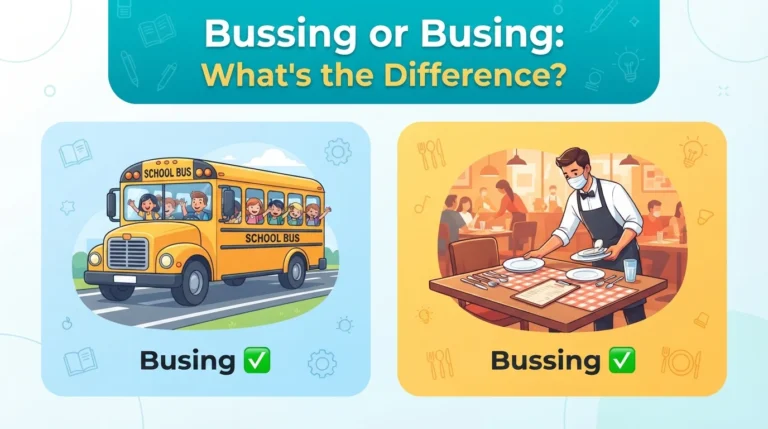 bussing or busing