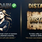 disdain or distain