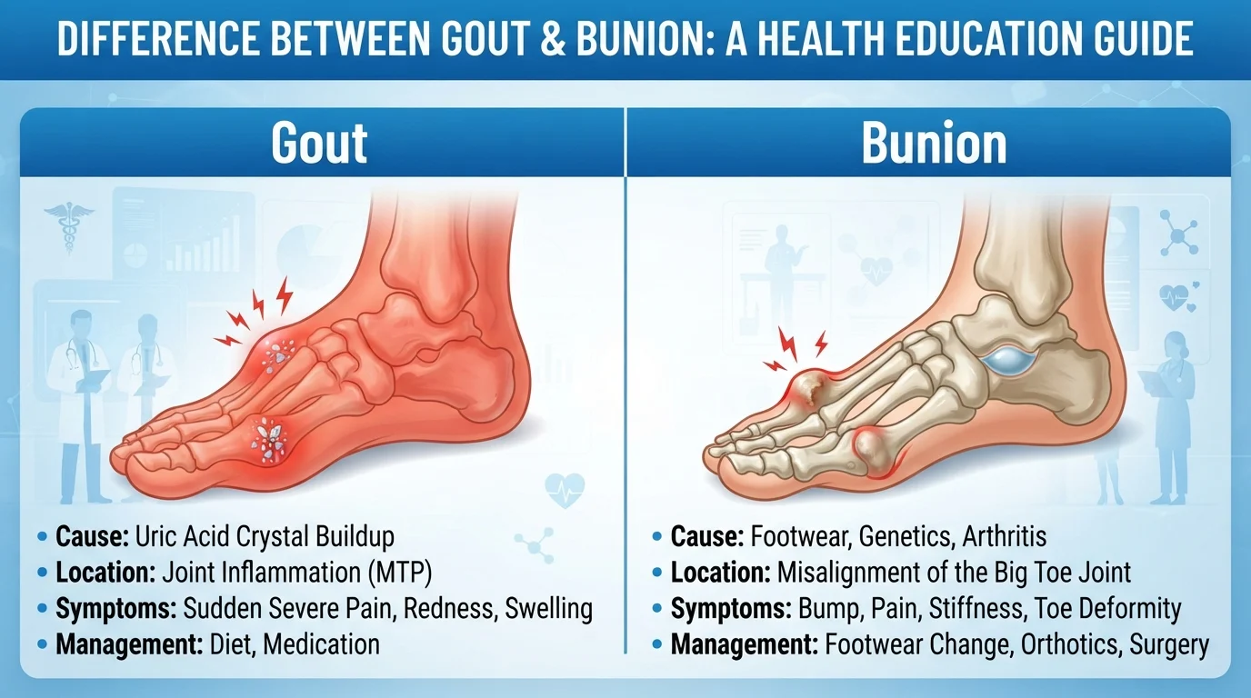 gout or bunion