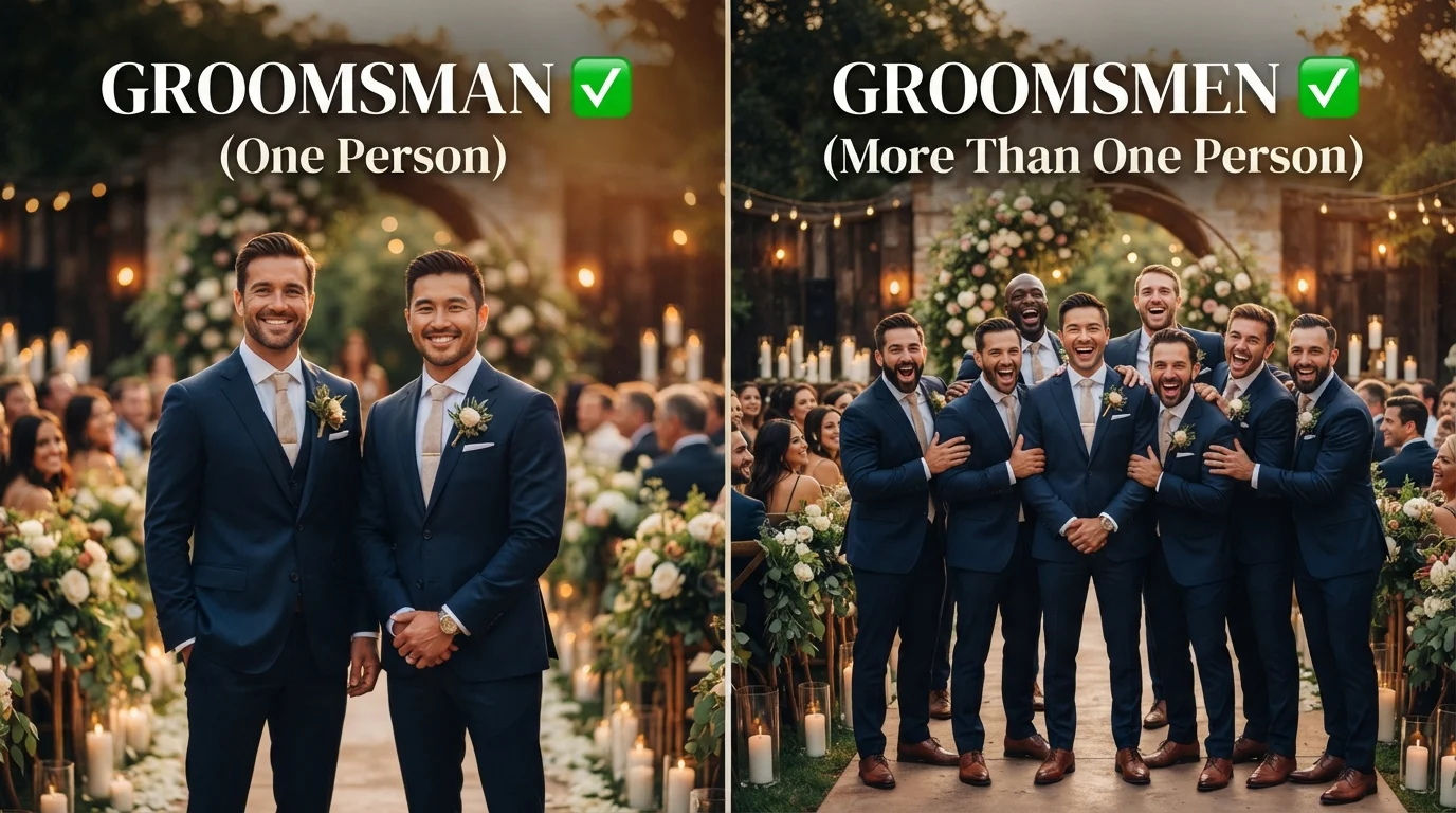 groomsman or groomsmen