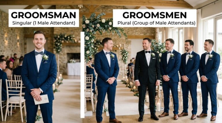 groomsmen or groomsman
