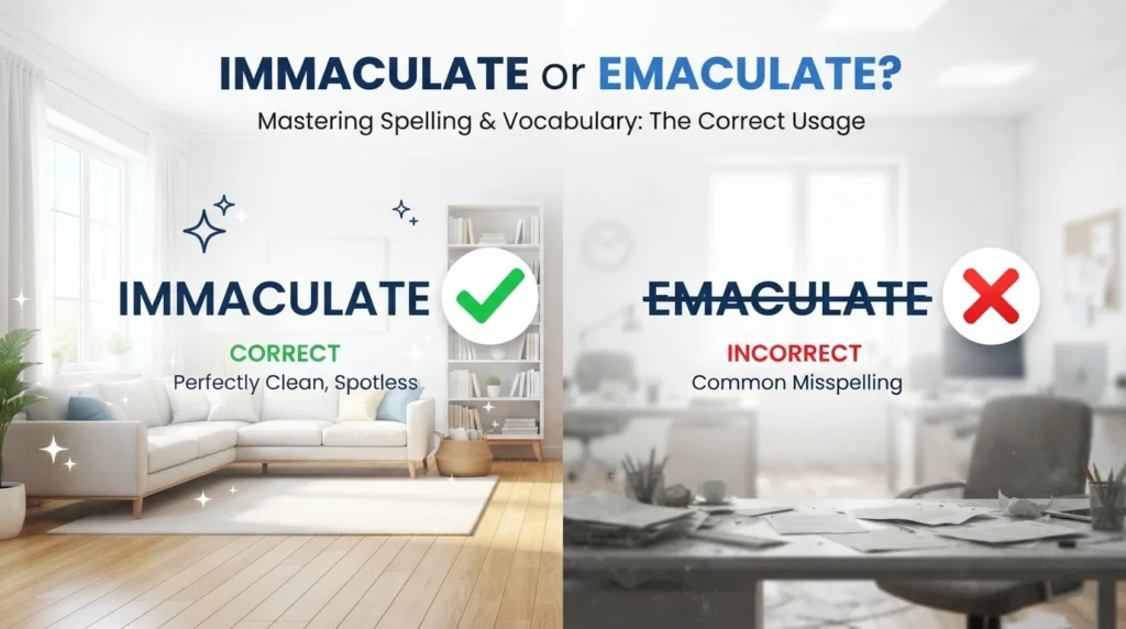 immaculate or emaculate