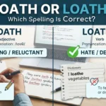 loath or loathe