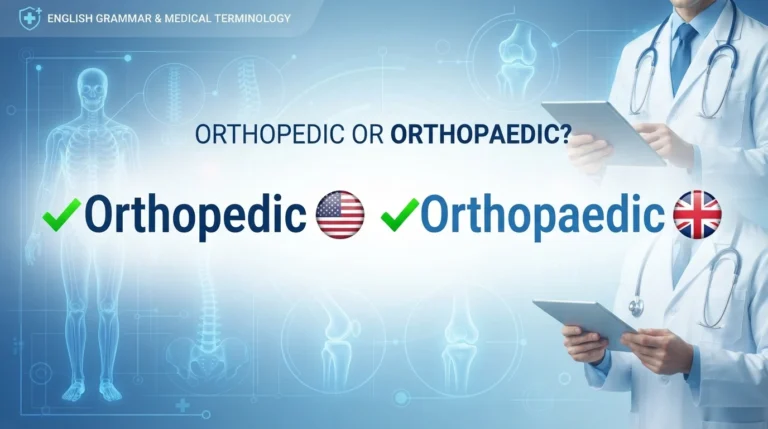 orthopedic or orthopaedic