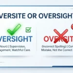 oversite or oversight
