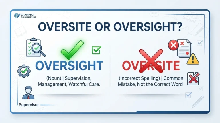 oversite or oversight