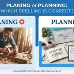 planing or planning