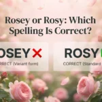 rosey or rosy