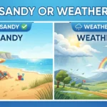 sandy or weather