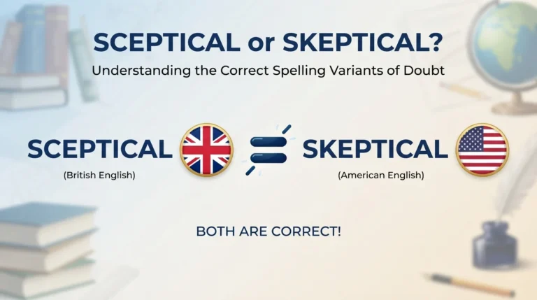 sceptical or skeptical
