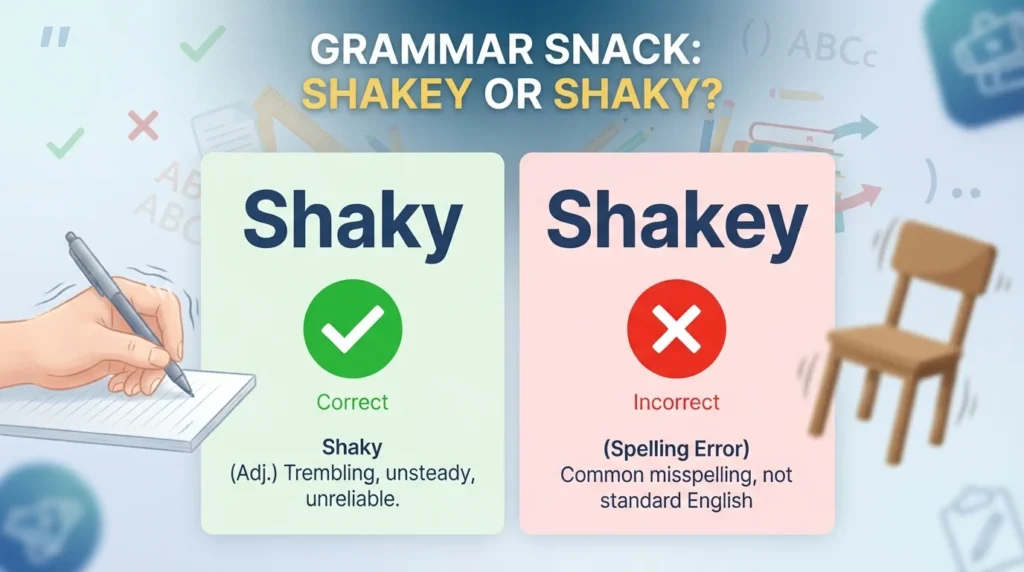 shakey or shaky
