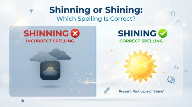 shinning or shining