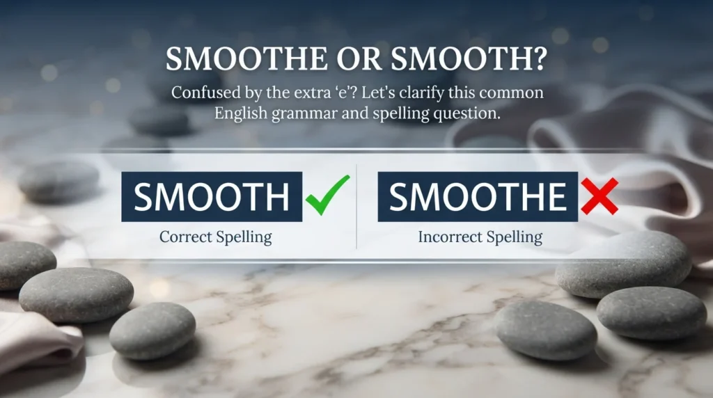smoothe or smooth