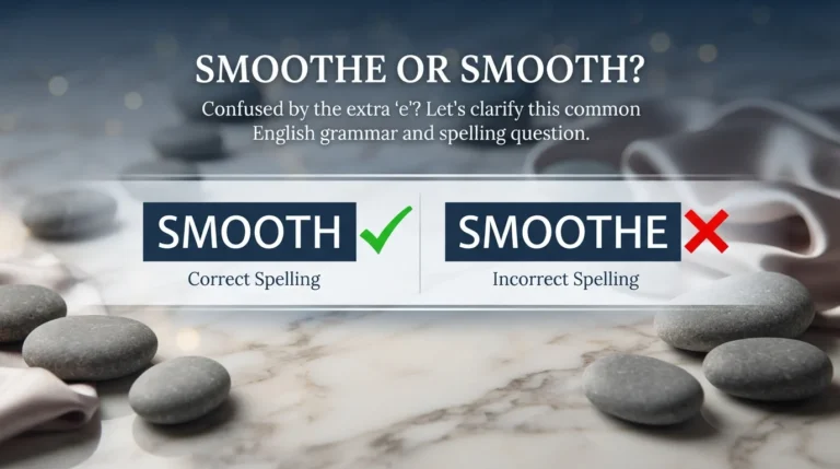 smoothe or smooth