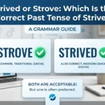 strived or strove