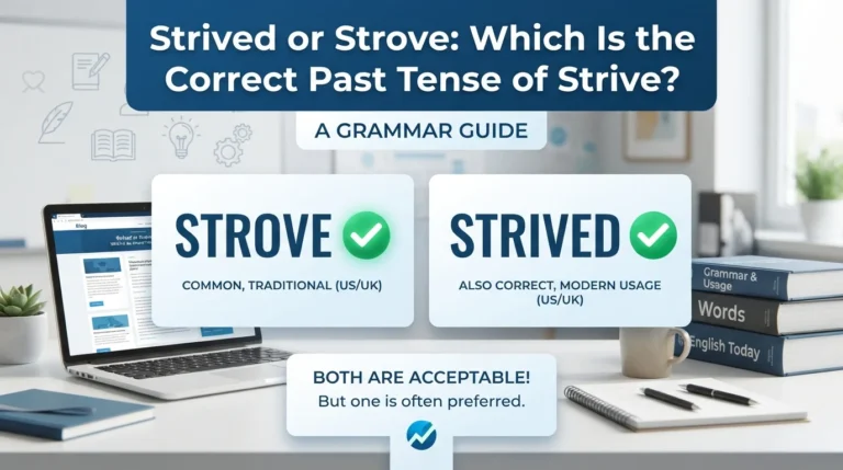 strived or strove