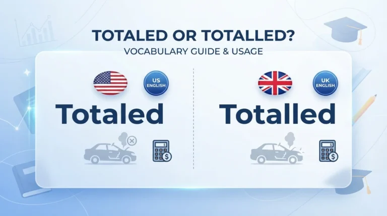 totaled or totalled