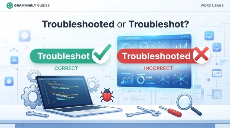 troubleshooted or troubleshot