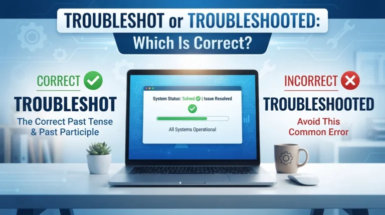 troubleshot or troubleshooted