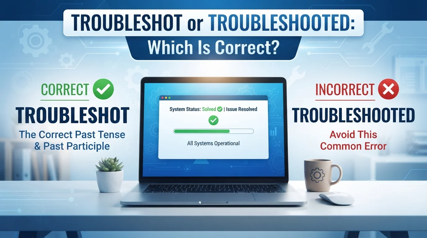 troubleshot or troubleshooted