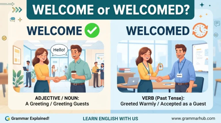 welcome or welcomed