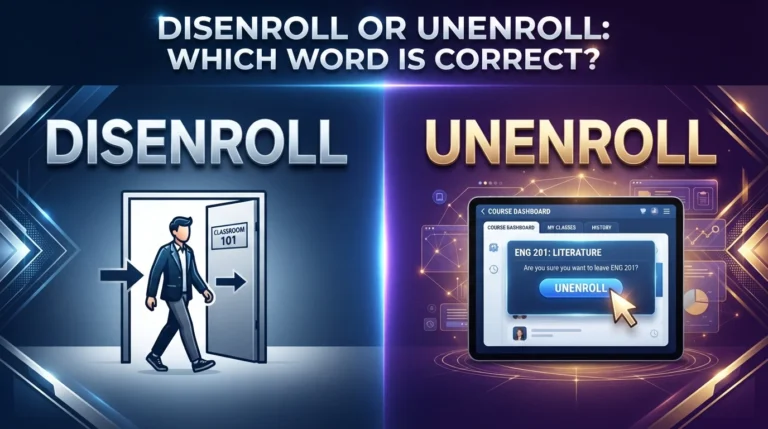 disenroll or unenroll