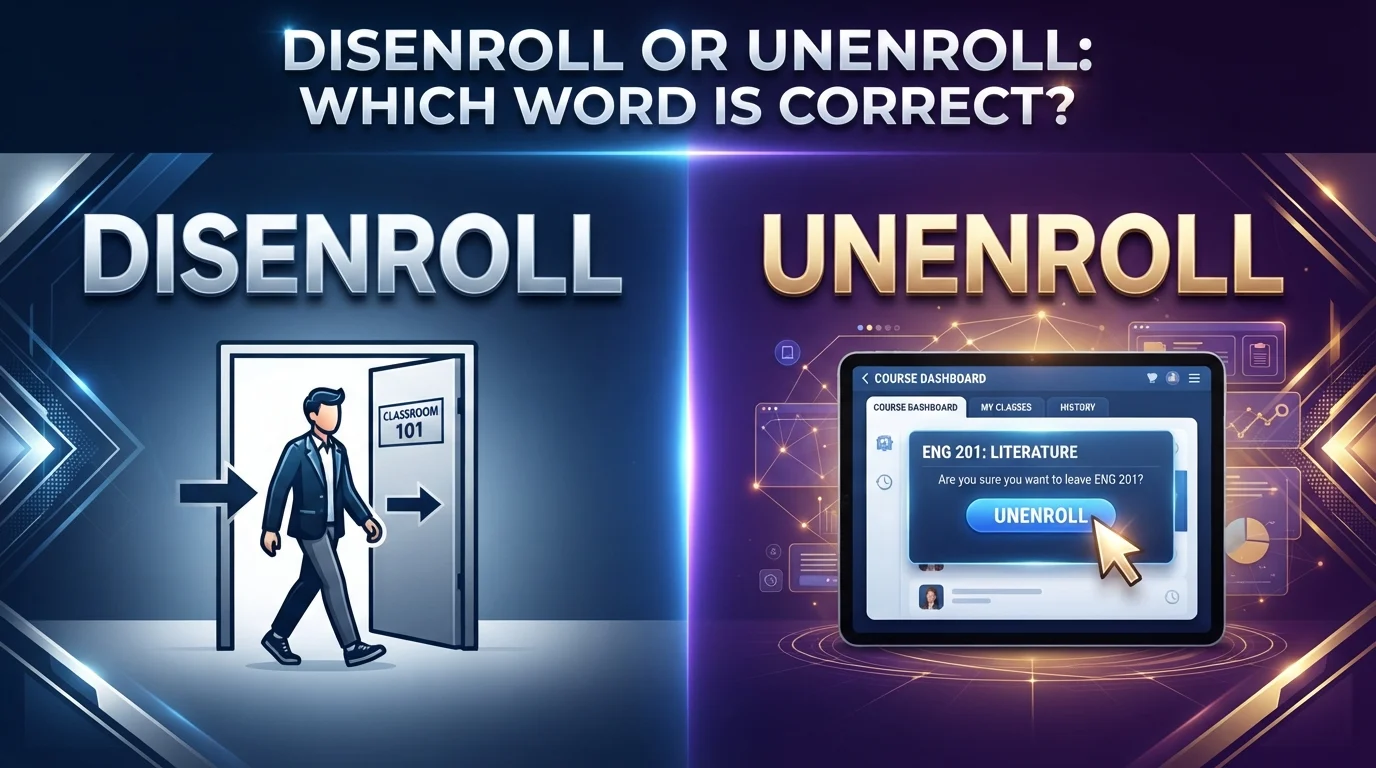 disenroll or unenroll