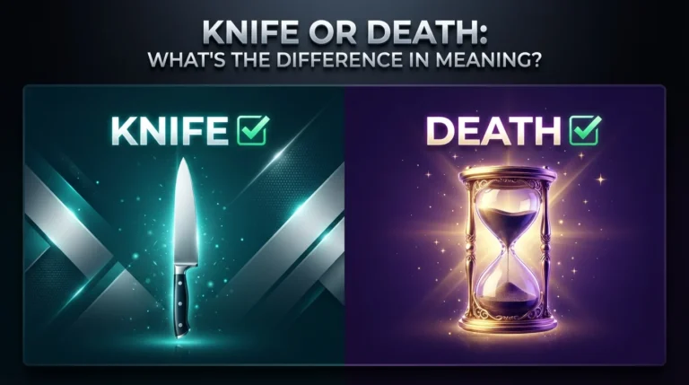 knife or death