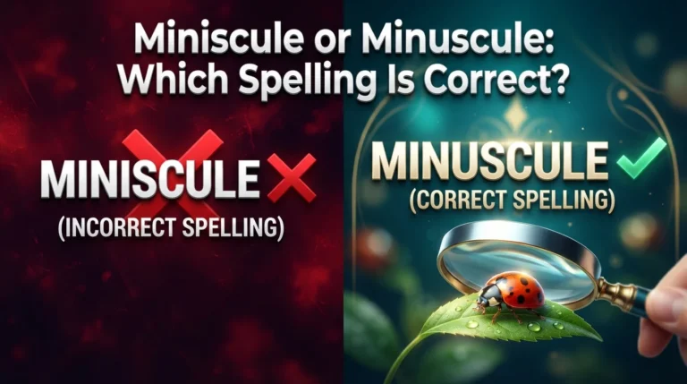 miniscule or minuscule