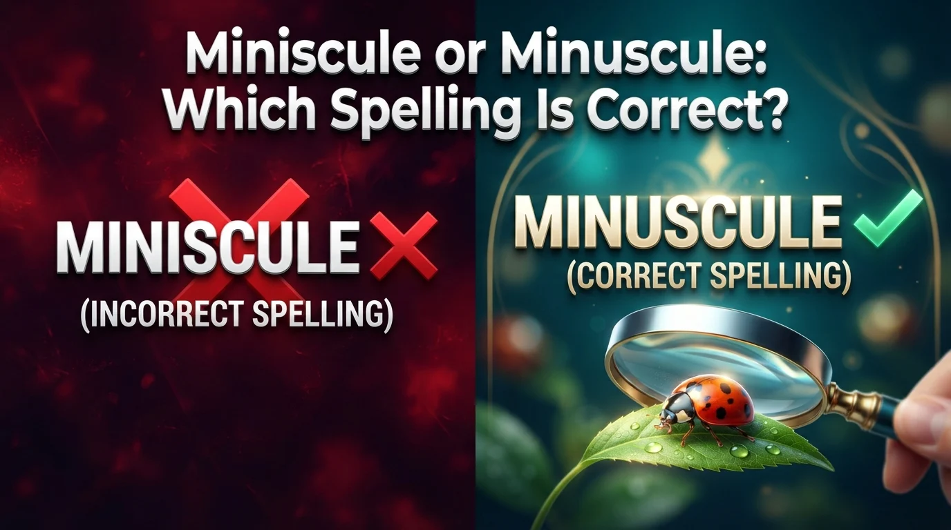 miniscule or minuscule