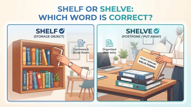 shelf or shelve