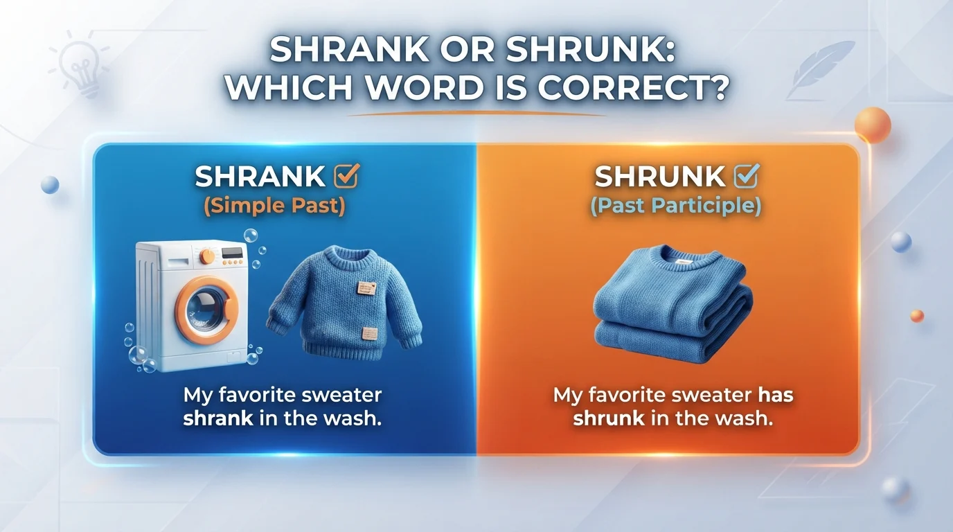 shrank or shrunk