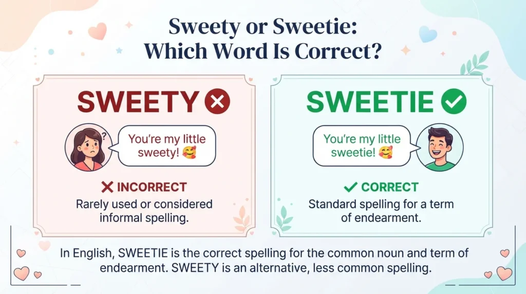 sweety or sweetie